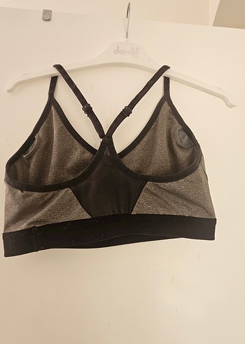 Gri Spor Büstiyer ve Siyah Tayt Takımı - Görsel 4