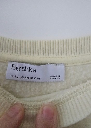 Sarı Baskılı Pamuklu Kadın Sweatshirt - Görsel 5