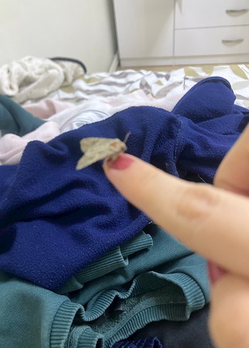 Mavi, Boğazlı Yaka, Uzun Kollu Emzirme Sabahlığı