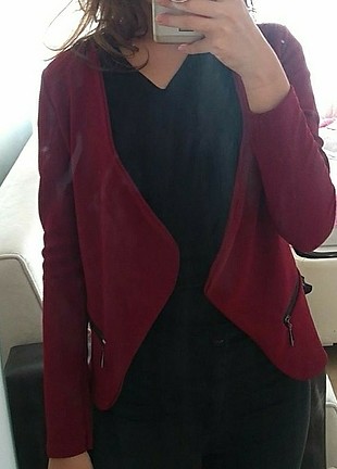 kırmızı blazer