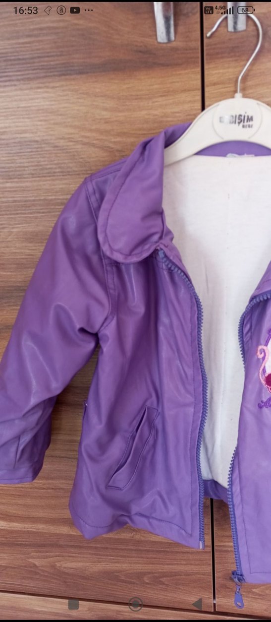 kız çocuk deri ceket - Görsel 4