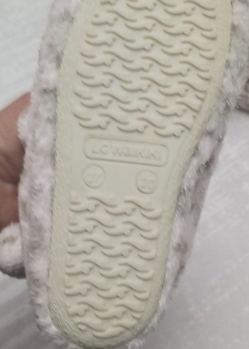 Leopar Desenli Peluş Kız çocuk Ev Terliği - Görsel 5