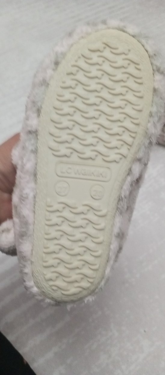 Leopar Desenli Peluş Kız çocuk Ev Terliği - Görsel 5