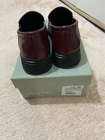 38 Beden Hotiç bordo loafer