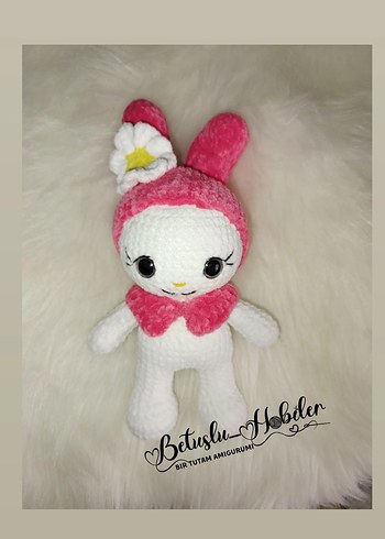 Pembe Amigurumi Peluş Oyuncak