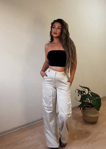 Saten kargo pantolon - Görsel 5