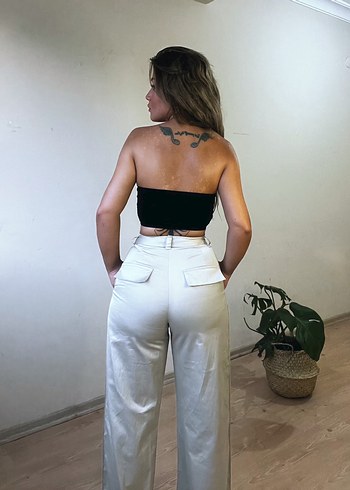 Saten kargo pantolon - Görsel 6