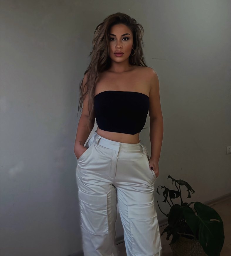 Saten kargo pantolon - Görsel 4