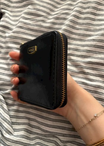 Mango Siyah Deri Fermuarlı Kadın Cüzdan - Görsel 5