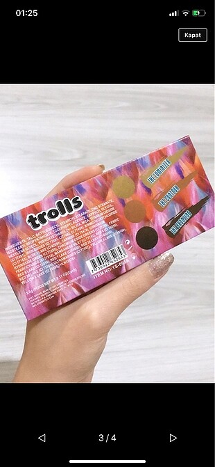Beden çeşitli Renk Mac trolls yüz paleti