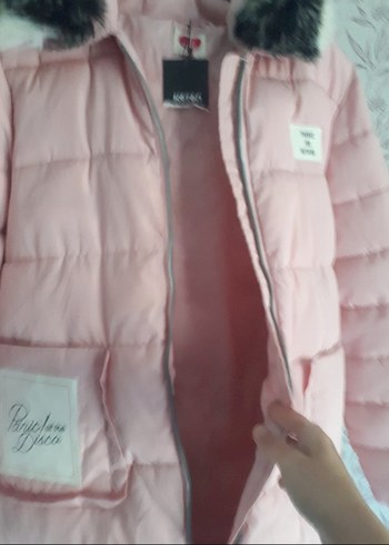 Pembe Kürklü Montu - Görsel 4