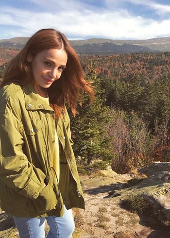 Kadın Rahat Kesim Haki Midi Ceket - Görsel 4