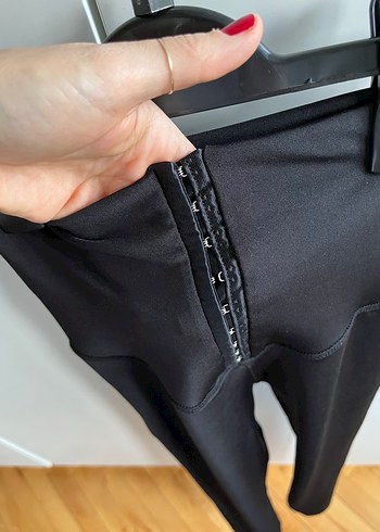 Siyah Parlak Rubber Goth Tayt - Görsel 2