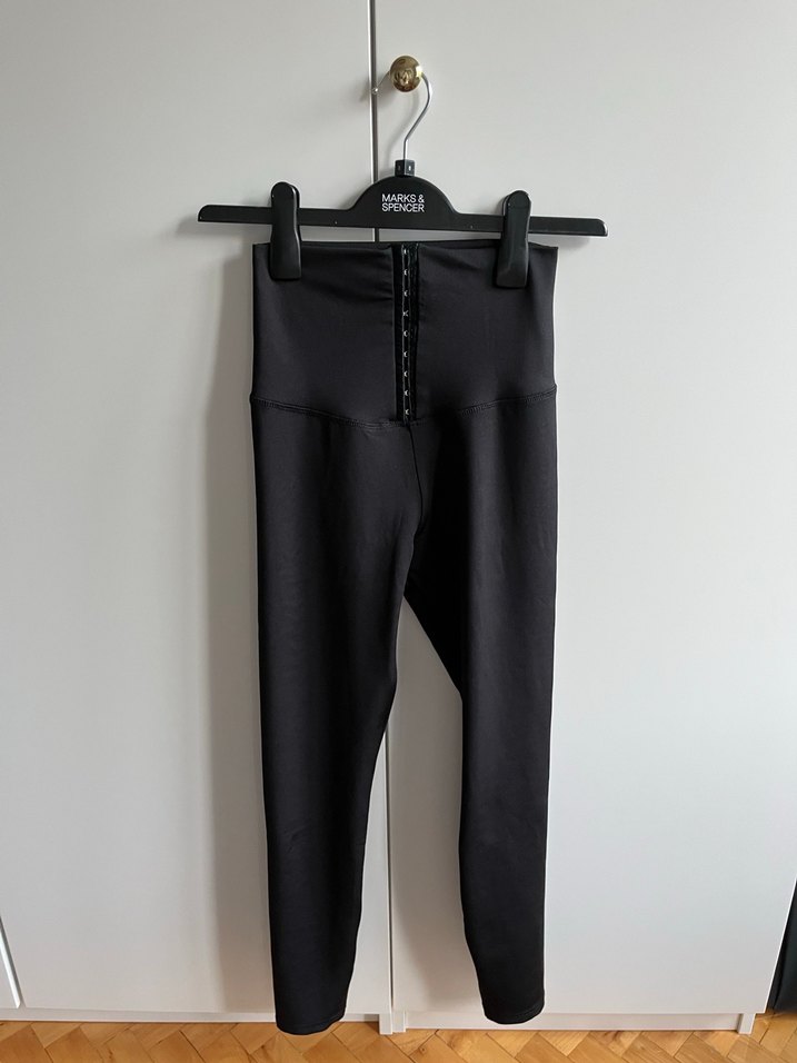 Siyah Parlak Rubber Goth Tayt - Görsel 3