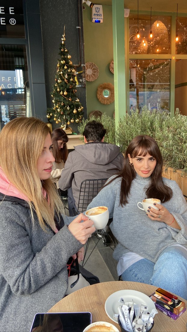 Gri Boğazlı Örgü Kadın Kazak - Görsel 4