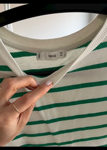 Çizgili Loose Fit Midi Elbise - Görsel 4