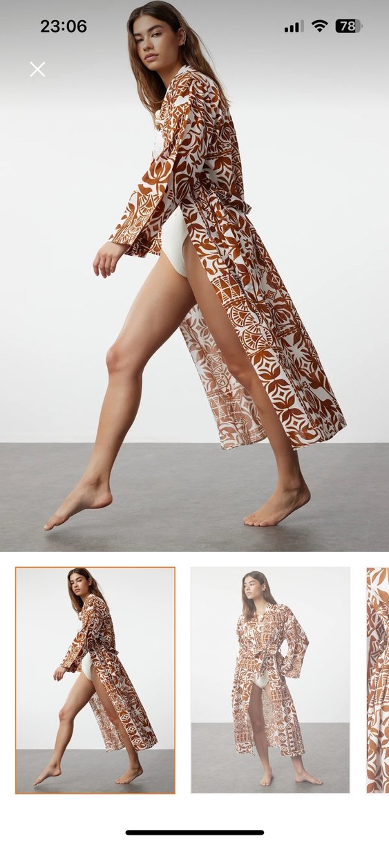 Kadın Bohem Uzun Bağlamalı Kimono - Görsel 4