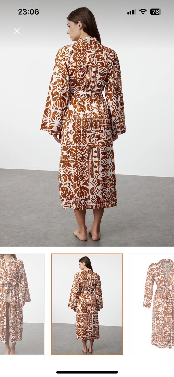 Kadın Bohem Uzun Bağlamalı Kimono - Görsel 2