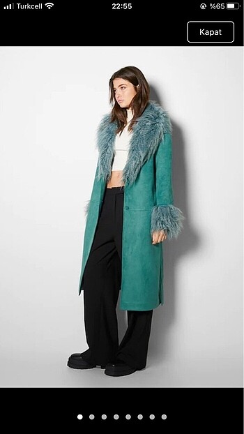 bershka süet kürk yaka ceket