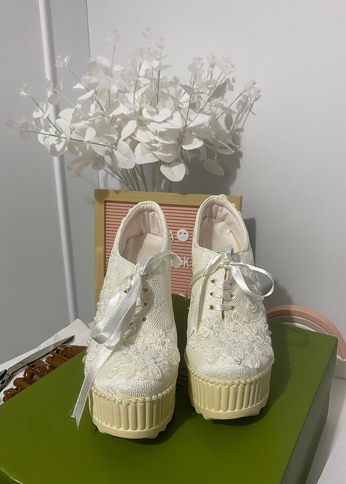 Topuklu Gelin Ayakkabısı - Görsel 2