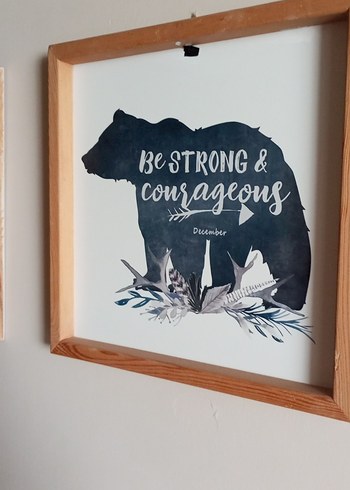 Bej Ahşap Çerçeveli Doğa Temalı Duvar Panoları - Görsel 3