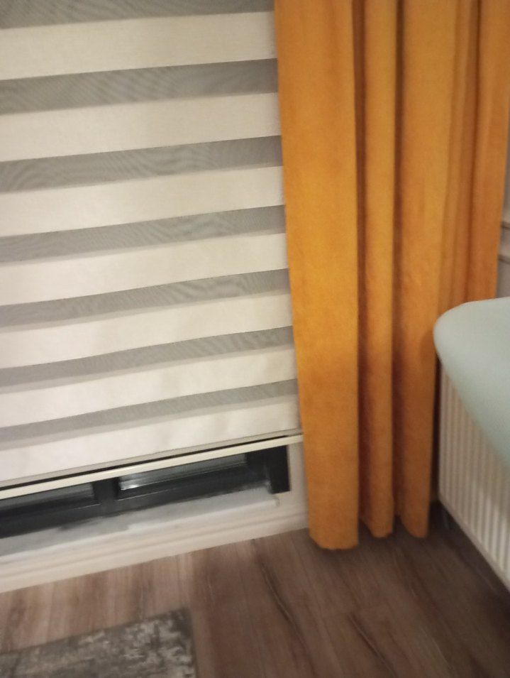 Sarı ve Gri Çizgili Modern Perde - Görsel 4