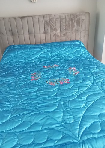 bebe mavisi çeyizlik cift kisilik pamuk yorgan - Görsel 2