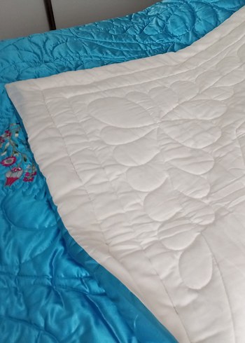 bebe mavisi çeyizlik cift kisilik pamuk yorgan - Görsel 5