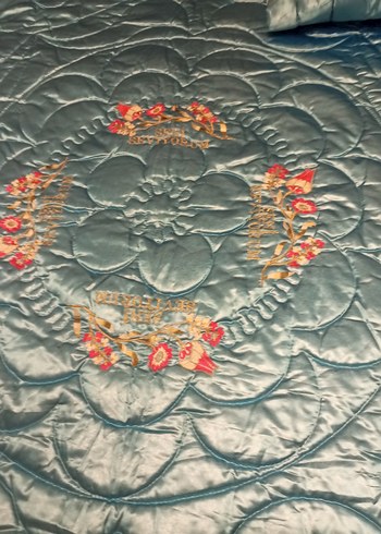 bebe mavisi çeyizlik cift kisilik pamuk yorgan - Görsel 9