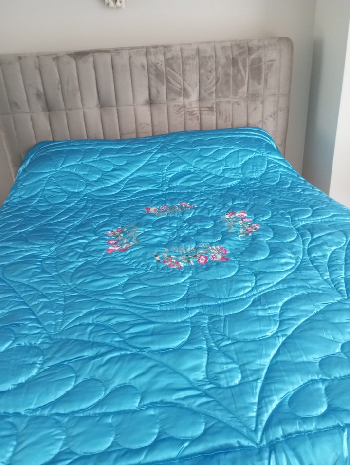 bebe mavisi çeyizlik cift kisilik pamuk yorgan - Görsel 2