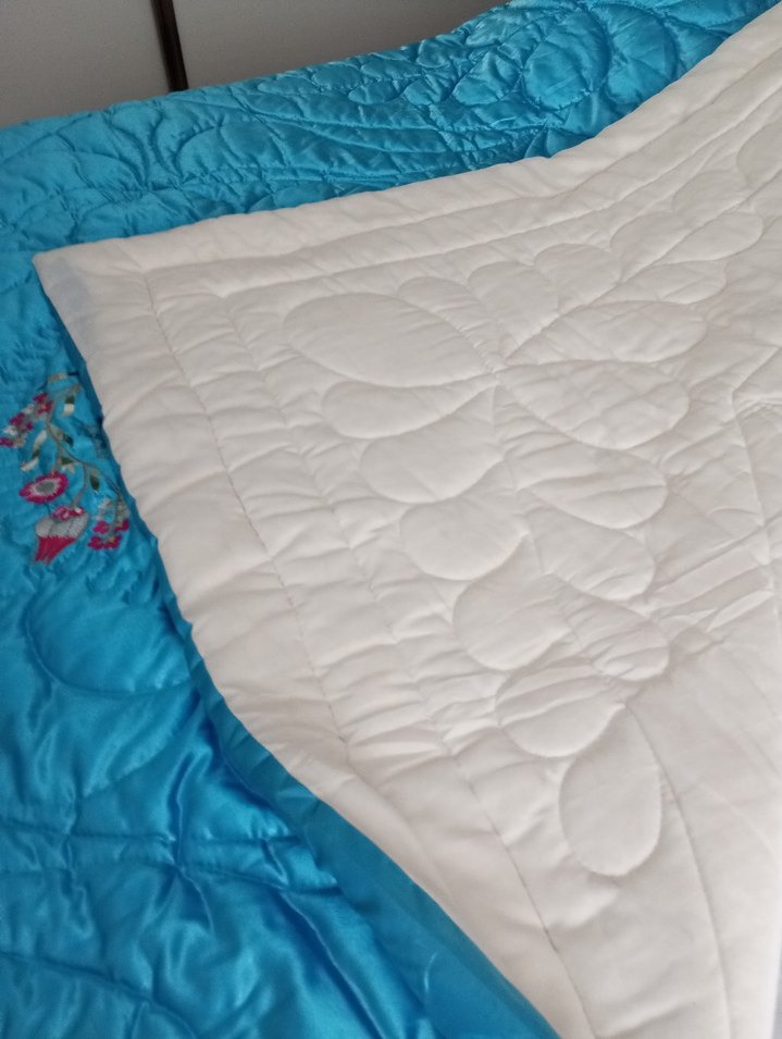 bebe mavisi çeyizlik cift kisilik pamuk yorgan - Görsel 5