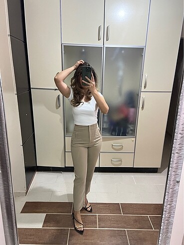 xs Beden camel Renk Kumaş pantolon