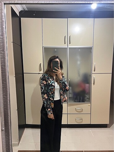 Pull and Bear PULL&BEAR çiçekli ceket