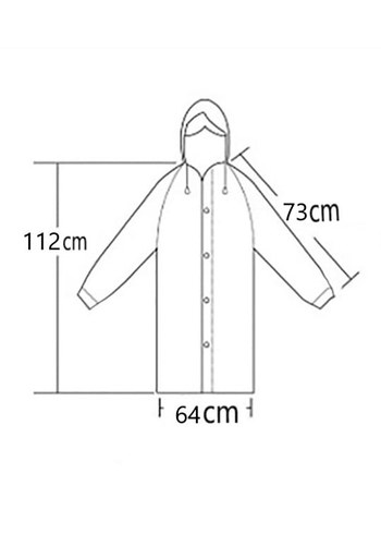 Unisex Eva Kumaş Kapüşonlu Yağmurluk - Görsel 5