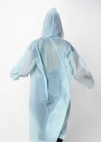 Unisex Eva Kumaş Kapüşonlu Yağmurluk - Görsel 3