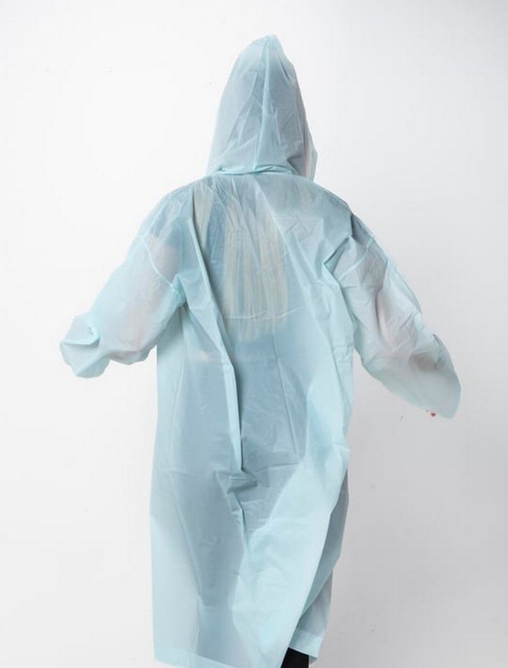 Unisex Eva Kumaş Kapüşonlu Yağmurluk - Görsel 3