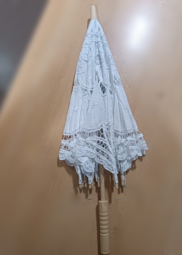 Dantelli Şemsiye Düğün Parti Yazlık - Görsel 2