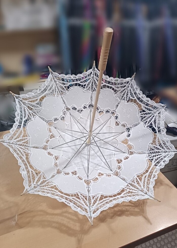 Dantelli Şemsiye Düğün Parti Yazlık - Görsel 3