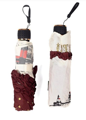 Marlux Bordo Fırfırlı Kadın Şemsiye Manuel - Görsel 5