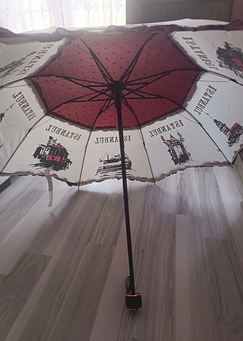 Marlux Bordo Fırfırlı Kadın Şemsiye Manuel - Görsel 8