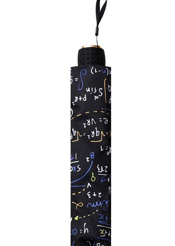 Matematik Formül Desenli Yarasa Model 8 Telli Şemsiye - Görsel 5