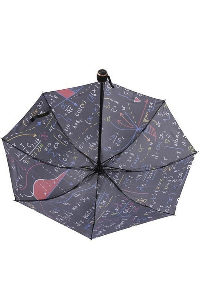 Matematik Formül Desenli Yarasa Model 8 Telli Şemsiye - Görsel 2