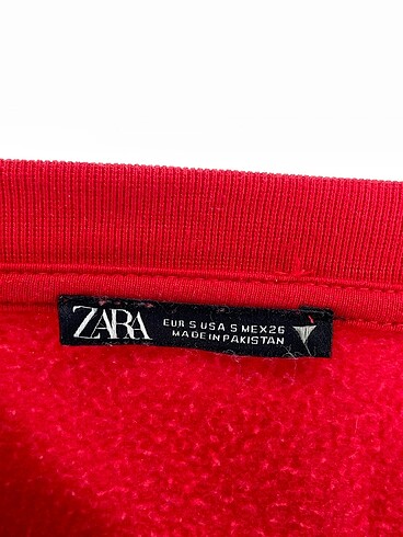 s Beden kırmızı Renk Zara Sweatshirt p İndirimli.