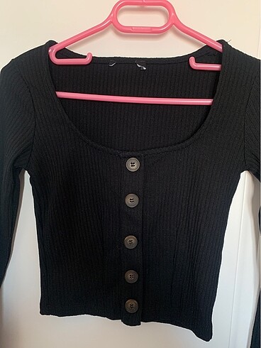 Diğer Siyah crop bluz
