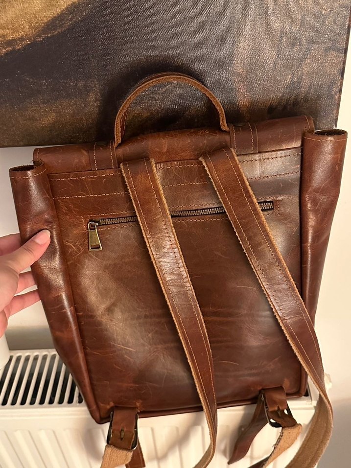 Semender deri sırt çantası - Görsel 2