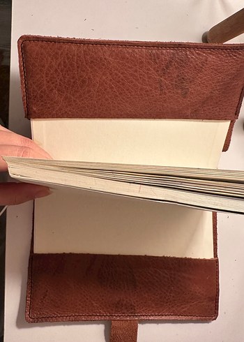 Hakiki %100 dana derisi defter ajanda kitap kılıfı - Görsel 6