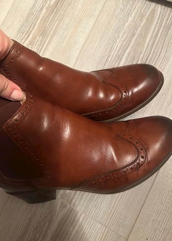 Clarks Kahverengi Deri Bot - Görsel 2
