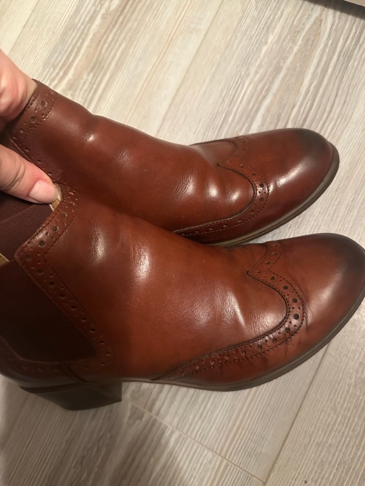 Clarks Kahverengi Deri Bot - Görsel 2