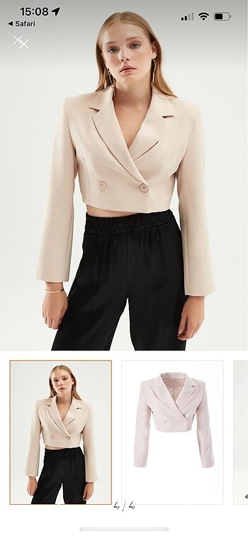 m Beden Blazer crop ceket
