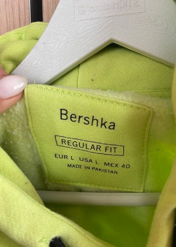 Bershka Sarı Kapüşonlu ERKEK BERSHKA SWEATSHIRT